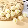 Cabeza de flor de rosa de simulación flores pequeñas corona de flores diy ramillete tocado flores artificiales decoración de boda accesorios para fotos flor