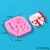 Molde de Silicona para Decoración de Pasteles DIY, Caja con Forma de Corazón de Oso de Dibujos Animados, Tema del Día de San Valentín Qixi