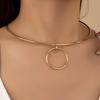 Collar de nivel de temperamento de moda europea y americana, corto, simple, cadena de clavícula, collar