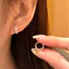 Pendientes de Encaje Completamente Diamantados de Plata de Ley S925 para Mujer, Estilo Vintage, Pendientes de Diseño de Nicho de Alta Gama, Populares en Xiaohongshu