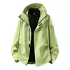 Jaqueta softshell 3 em 1 para montanhismo para homens e mulheres com forro de fleece, à prova de vento e à prova d'água, logotipo personalizável