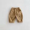 Macacão de cor sólida infantil 0-5 anos de idade outono coréia do sul roupas infantis meninos estilo ocidental calças casuais calças de bebê maré ak419