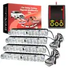 Lâmpada de flash de rede para carro de fábrica com controle remoto com fio um para quatro 6LED * 4 clipes luz de advertência de faixa estroboscópica