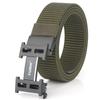 Ventas Directas de Fábrica Cinturón de Lona de Nailon con Hebilla Lisa Automática para Hombre Nuevo Cinturón de Negocios de Moda Cinturón para Pantalón Venta al por Mayor