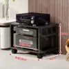 Rack de Amplificador para Casa Espaçamento Ajustável Pés Móveis Multifuncionais para Alto-falantes Suporte Gabinete de Amplificador Rack de Equipamentos AV