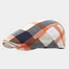 Nova Chegada Boina Outono Clássico Xadrez Curto-abas Cap Britânico Retro Progressivo Cap Trendy Pintores Cap