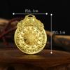 Molde de Cabeza de Cobre Puro Hecho a Mano de Xizang Colgante Bagua de Nueve Palacios de Cobre Transparente Colgante de Cintura de Cobre Lima para Hombres y Mujeres