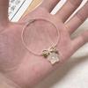 Exquisito gelo de sal marinho mini cordão pequeno rico flor pulseira design feminino senso de moda temperamento moda tudo combina alto valor cordão de mão