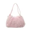 Bolso peludo para mujer, nuevo y moderno 2026 otoño/invierno nicho lujo alta gama bolso de hombro, bolso de gran capacidad para el día a día