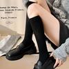 Meias de panturrilha jk outono e inverno, termos para fumar, branco, preto, cinza, três cores opcionais, modelagem slim, meias femininas jk