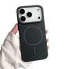 Capa Magnética Fina para iPhone 17 Pro Max com Sensação de Pele, Círculo, Adequada para Apple 16, Capa Protetora Anti-Queda de Alta Linha 15