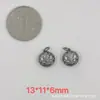 198-249 Pingente de Franja de Prata Antiga Retro Shanxi Acessórios DIY Pulseira de Prata Sanqi Pulseira de Contas Acessórios para Wenwan