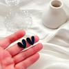 Sentido del Diseño Nicho Francés Entrada Lujo Simple Amor Gota Esmalte al Óleo Plata 925 Pin Pendientes Pendientes Sentido Avanzado Pendientes
