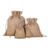 Bolsa de Yute con Cordón Personalizada Bolsas de Yute al por Mayor Lino Natural Logotipo Personalizado