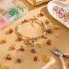 Simulação 3D fruta Cereja morango gota de óleo pingente DIY liga acessórios de joias brincos pulseira colar pingente