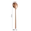 Cuchara Pequeña de Acero Inoxidable 304 Transfronteriza Cuchara Creativa Dorada para Remover Café Cuchara de Mango Largo para Helado Cuchara para Miel Cuchara para Nido de Pájaro