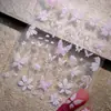 Céu Popular Celebridade da Internet Xiaohongshu Delicada como Fada Borboleta Japonesa DIY Flor Adesiva Suave Padrão de Flor Adesivos 6D para Unhas