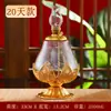 Lámpara de Aceite de Vidrio Cerámico Lámpara de Buda Adornos Chinos Lámparas Chapadas en Oro Queroseno Fuego de Agua Aleación Transfronteriza