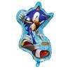 Balões de Folha de Alumínio do Sonic the Hedgehog Transfronteiriços, Balões de Decoração de Festa de Aniversário com Personagem Cartoon Sonic
