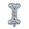 Globos de Foil Plateados de 16 pulgadas con Letras Inglesas A-Z y Números 0-9, Soportan Varios Conjuntos de Combinaciones de Globos de Papel de Aluminio