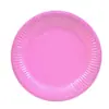Pratos de Papel Coloridos 7 polegadas DIY Feito à Mão Descartáveis Pratos de Papel para Pintura de Jardim de Infância, Adereços Exclusivos de Decoração de Festa da Amazon