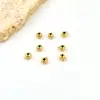 Olla a Presión Color-Preservante de Vacío Oro 18K Perlas de Posicionamiento Hebilla de Posicionamiento Accesorios de Joyería DIY Pulsera Collar Cabeza de Hebilla Redonda