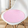 Cojín de silla redondo de color sólido simple, cojín de taburete de dormitorio de estudiantes, cojín de oficina de asiento largo, cálido y grueso.