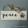 PEACE Letras em Inglês Flor de Cobre Estéreo Estilo Retrô Decoração de Janela de Casa Artesanato Criativo Estiloso Listagem de Madeira