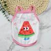 Produtos para animais de estimação transfronteiriços Roupas para animais de estimação Cute Fruit Sling Vent Tipo Respirável Protetor solar para animais de estimação Produtos anti-mosquitos