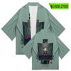 Camisa japonesa tipo kimono fino tipo cárdigan con estampado de plumas periféricas de anime de Spy Play House
