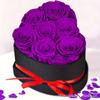 Flor Preservada Flor Real Cubeta Abrazo en Forma de Corazón Terminada Regalo de San Valentín Navidad Compromiso Regalo Romántico de Alta Gama