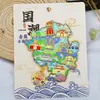Serie YunnanAtracciones Culturales y Creativas ÚnicasXishuangbannaCiudad TurísticaSouvenirImanes de Refrigerador de Madera