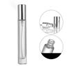 Estoque Disponível de Frascos de Perfume Pequenos de 10ml com Tampas de Rosca, Frascos Transparentes para Dispenser de Perfume, Frascos com Borrifador de Pressão, Frascos de Vidro Vazios