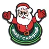Accesorios Planos Serie Navideña, Broches para Funda de Teléfono, Parches de Goma Suave de PVC de Dibujos Animados de Papá Noel para Ropa