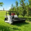 Exportado a Rusia: Cortasetos Inalámbrico Controlado por Mando a Distancia, Cortacésped Doméstico Autopropulsado con Orugas, Trituradora de Maleza para Limpieza de Jardines