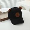 Gorra de oso de dibujos animados linda coreana, tendencia de moda, sombrero de sombrilla para niños, gorra de béisbol para bebé nueva de comercio exterior