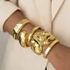 Moda Popular Transfronteriza Personalidad Estilo Exagerado Irregular Geométrico Brillante Abierto Juego de Múltiples Piezas de Joyería de Pulsera para Mujer