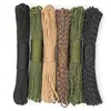 Venda Direta de Fábrica Em Estoque Corda Paracord de 7 Fios 4mm Multifuncional para Exterior Escalada Emergência Sobrevivência Corda de Tração Corda de Mão Tecelagem