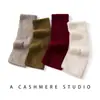 Nueva colección de otoño e invierno: Bufandas de punto de cachemira de color liso para hombres y mujeres, versátiles y a la moda, con un diseño perforado de punto cruz