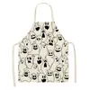 Delantal Nuevo de Halloween Transfronterizo Calavera Diablo Cocina del Hogar Limpieza Delantal Anti-Manchas Bata Fabricante Entrega Directa