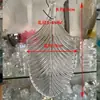 Folhas de Reposição para Lustre de Cristal Uso DIY Peças Sobressalentes Folhas de Vidro Acessórios Peças de Lâmpada Concha Conjunto Completo