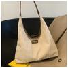 Bolsa feminina outono 2023, nova moda, lona, bolsa de ombro rômbica, simples, grande capacidade, bolsa geral, bolsa de axila
