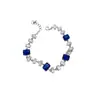 Pulsera geométrica cuadrada de circón europeo y americano para mujer, moderna, de lujo ligero, sensación de alta gama, joyería de diseño exquisito de nicho para mujeres