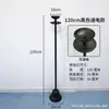 Adornos de Candelabro Retro de Hierro Fundido, Lámparas Antiguas de Hierro Estilo Chino Nuevo, Lámparas de Sala de Té Zen Folclóricas, Lámparas de Pie Estilo Wabi-Sabi