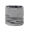 Conjunto de cachecol quente de algodão puro masculino, forrado com lã de outono, proteção de pescoço espessada para inverno, cachecol à prova de vento, máscara de equitação para esportes ao ar livre feminino