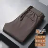 Calça Esportiva de Veludo Cotelê com Cintura Elástica Calça Casual Reta Solta Calça de Veludo Cotelê Masculina Calça Casual de Outono Masculina