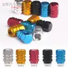 Ventas directas de fábrica tapón de válvula de metal para coche cubierta decorativa tapón de rosca de válvula de coche aleación de aluminio accesorios exteriores