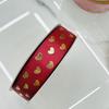 Cinta de corazón de 2,5 cm de ancho con diseño de explosión transfronteriza para San Valentín, cinta bronceadora, caja de regalo, lazo decorativo, cinturón DIY