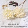 Hortensias Florales Artificiales de 2 Cabezas Simuladas para Ramos de Boda, Arte Floral Hecho a Mano de Alta Gama para Paisajismo de Salón de Bodas y Arreglos Florales