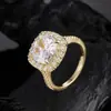 Anel Feminino Europeu e Americano Transfronteiriço Novo Mais Vendido Cor D Moissanita de 5 Quilates Atmosférico Anel de Prata S925 Elegante Estilo Quente Quatro Garras